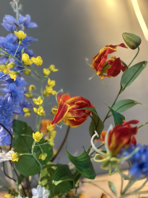 Kunstbloemen - Zijden Bloemen Boeket - 75cm - Plukboeket - Veldbloemen