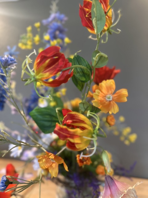 Kunstbloemen - Zijden Bloemen Boeket - 75cm - Plukboeket - Veldbloemen