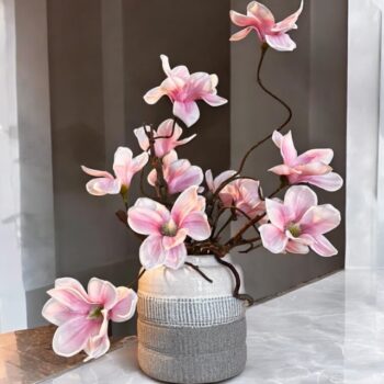 Kunst bloemen - Magnolia - compleet