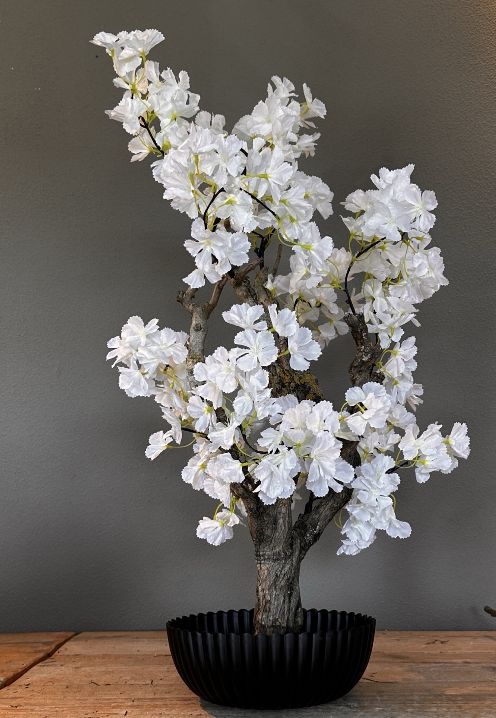 Kunst bloesemboom - Kunstboom - WIT - 75cm - Voor Binnen - Nieuwe Fluffy