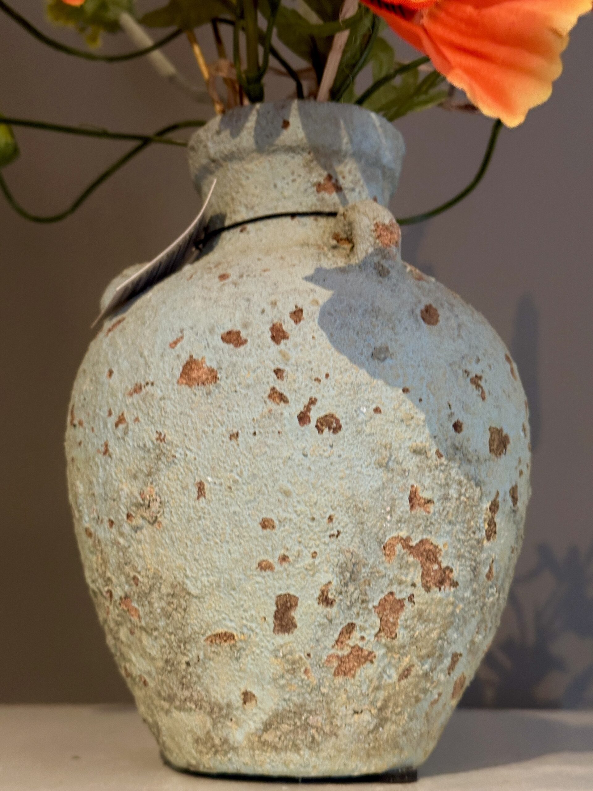 PTMD kruikje gevuld met oranje klaprozen