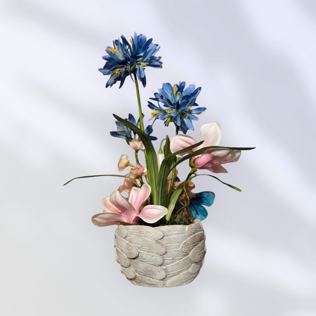 Grafbloemwerk - Kunstbloemen - engel– Agapanthus bloem van de liefde