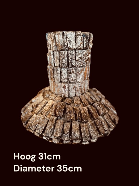 Eric Kuster stijl vaas met Franse Parrot kunsttulpen – Luxe kunstbloemen