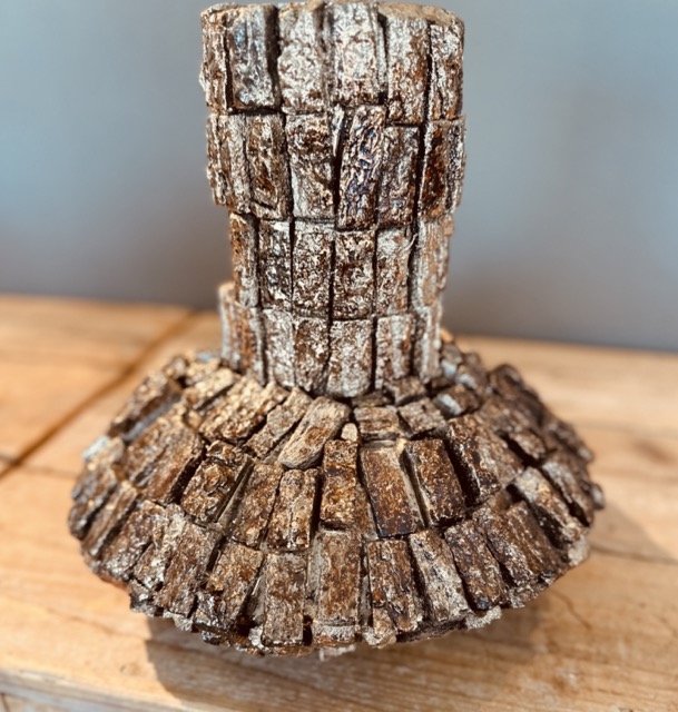 Eric Kuster stijl vaas met Franse Parrot kunsttulpen – Luxe kunstbloemen