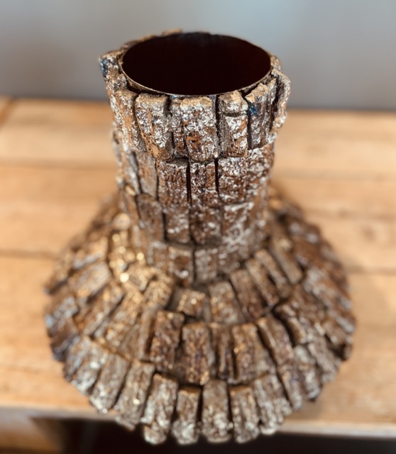 Eric Kuster stijl vaas met Franse Parrot kunsttulpen – Luxe kunstbloemen