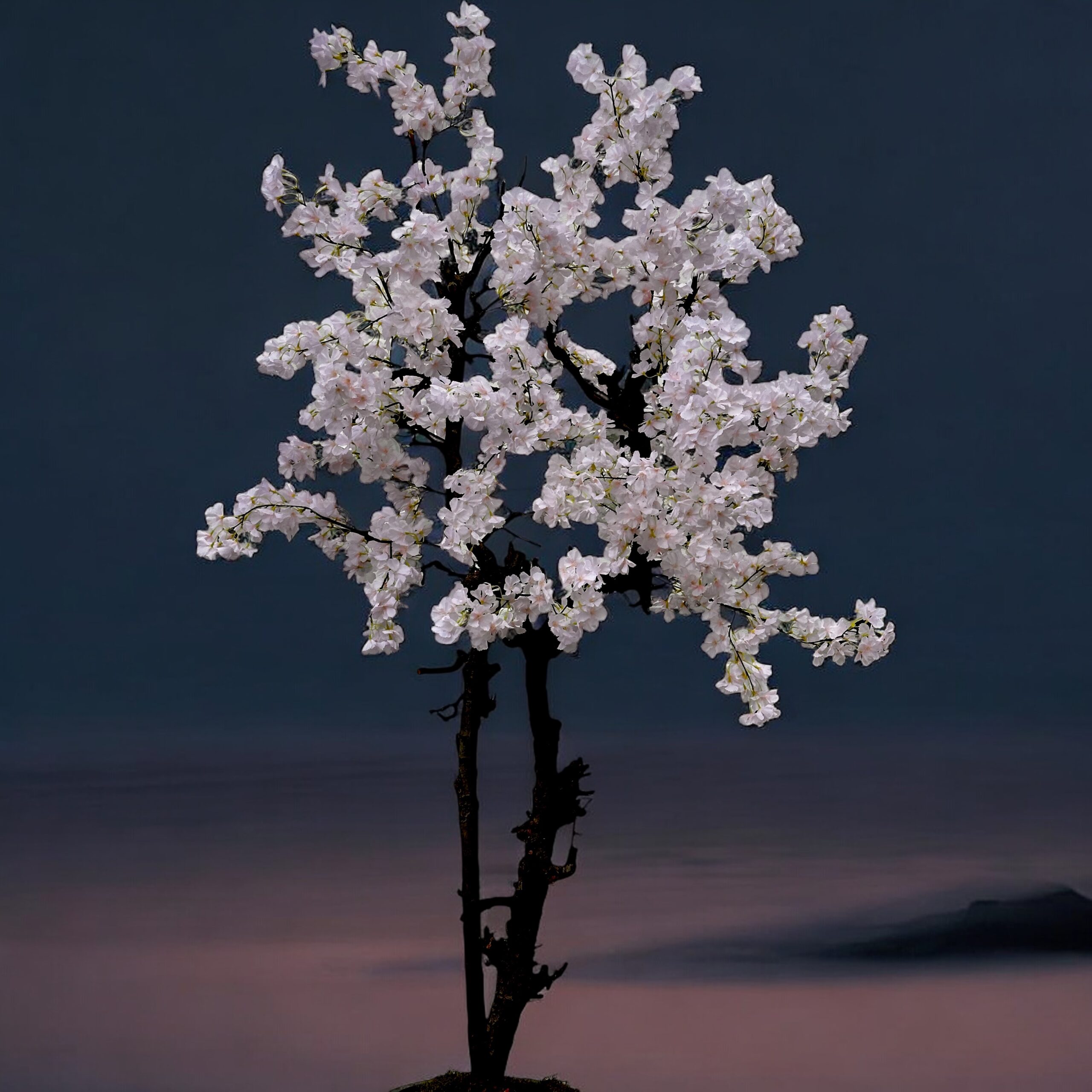 Hoge Kunstbloesemboom 240 cm – Handgemaakt & Kant-en-Klaar - Gratis geleverd