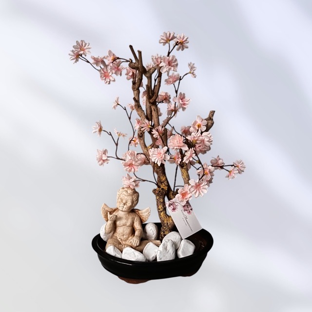 Kunstbloesemboom - Engel van Vrede – Bloesem vol Hoop - graf