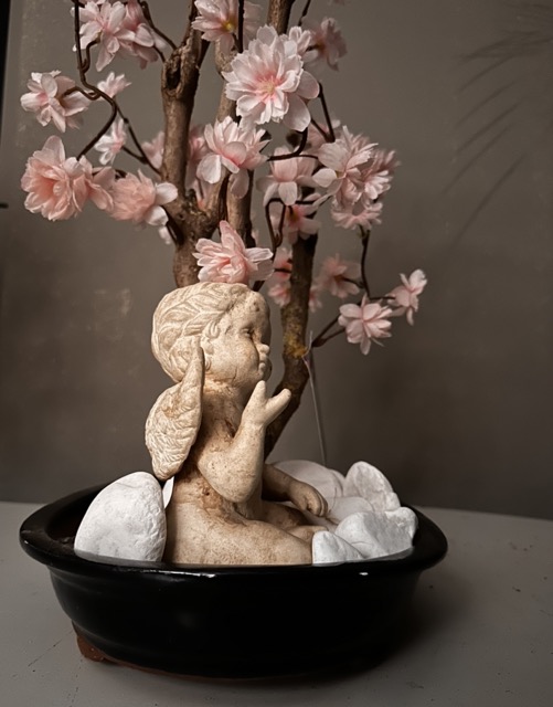 Kunstbloesemboom - Engel van Vrede – Bloesem vol Hoop - graf