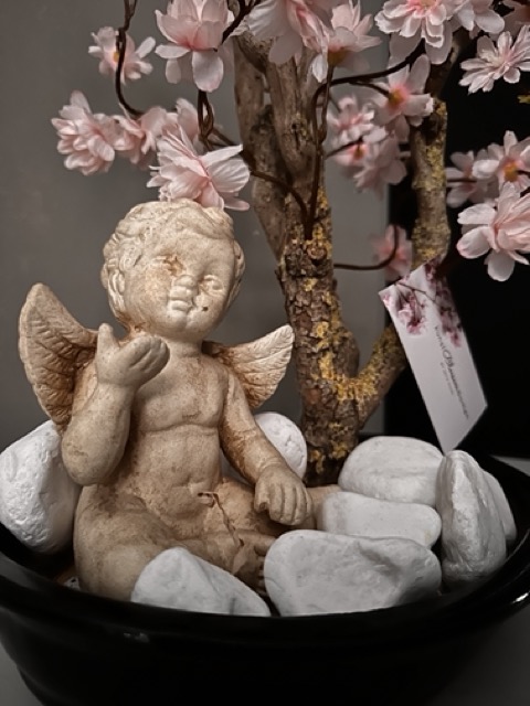 Kunstbloesemboom - Engel van Vrede – Bloesem vol Hoop - graf