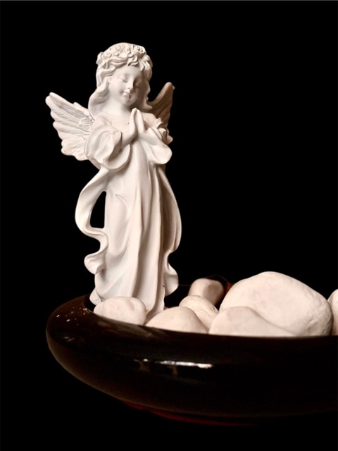 Kunst bloesemboom - Engel van Licht – Bloesem vol Liefde - graf