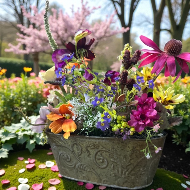 Kunstbloemen - Kunstbloemstuk – Buiten & Gedenkplek