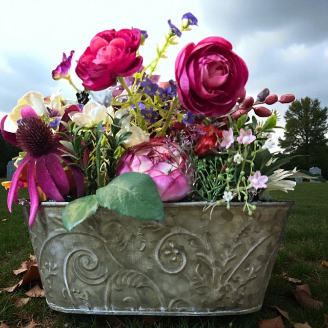 Kunstbloemen - Kunstbloemstuk – Buiten & Gedenkplek