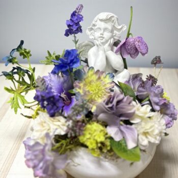 Kunstbloemen - Engel in Bloei – Liefdevol Geschenk vol Zachtheid - 30cm -